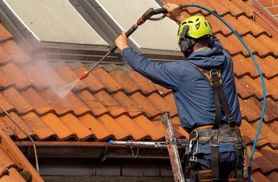 Démoussage et hydrofuge de toiture à Tournissan
